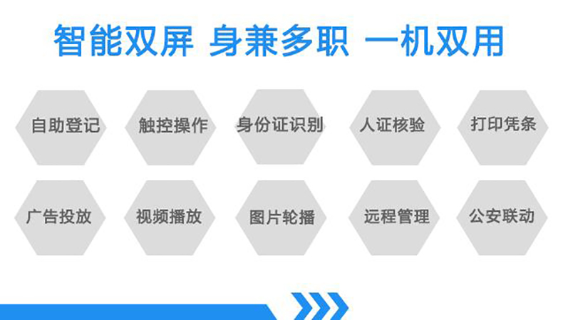 机关政务写字楼电信移动大厅博奥智能双屏自助访客一体机来访人员登记管理系统