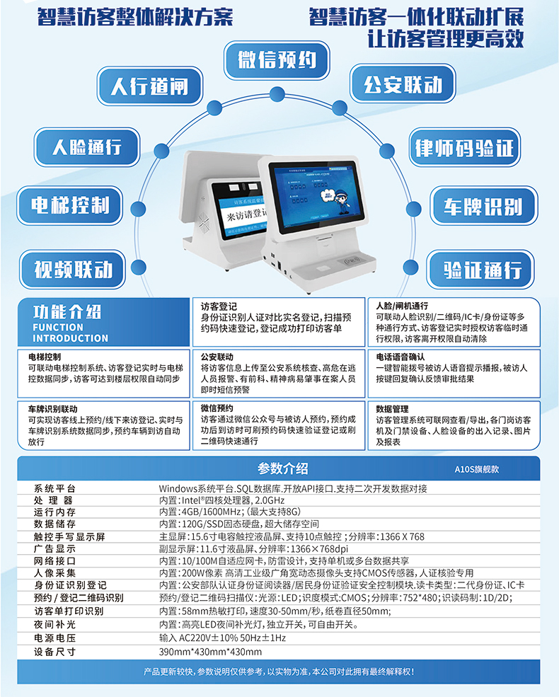 小区学校单位工厂来访人员登记管理系统 