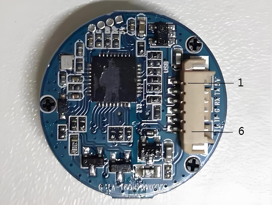 指纹模块硬件接口示意图